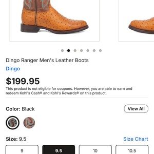 Dingo Men's Western Boots - Tan and Blue